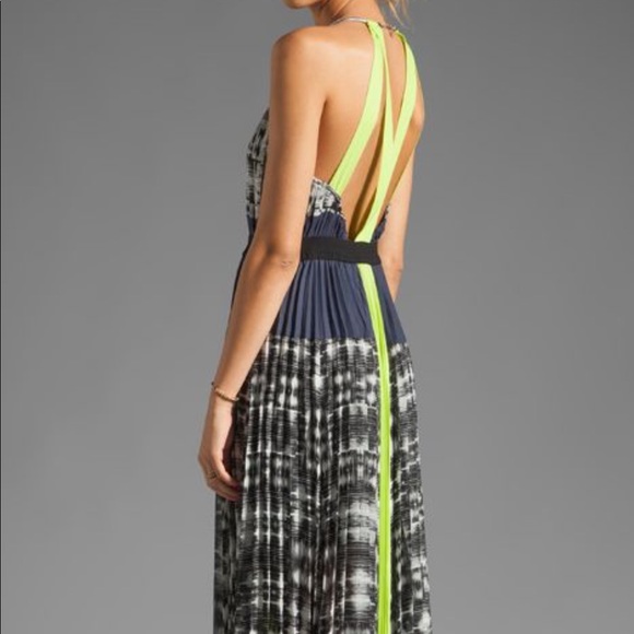 BCBGMaxAzria Dresses & Skirts - BCBG Neon Stripe Gown - XS